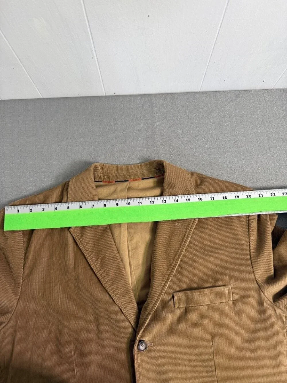 J Crew Mens Blazer Brown Corduroy 3 Button Sport Coat Jacket Academia Size XL